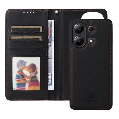 BETOPNICE 005 For Xiaomi Redmi Note 13 4G Case PU Leather Detachable Wallet Phone Cover RFID Blocking