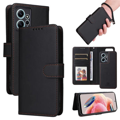 BETOPNICE 005 For Xiaomi Redmi Note 12 4G Stand Case 2-in-1 Detachable Leather Phone Cover