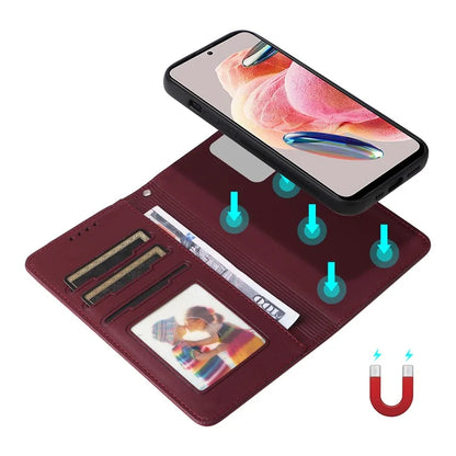 BETOPNICE 005 For Xiaomi Redmi Note 12 4G Stand Case 2-in-1 Detachable Leather Phone Cover