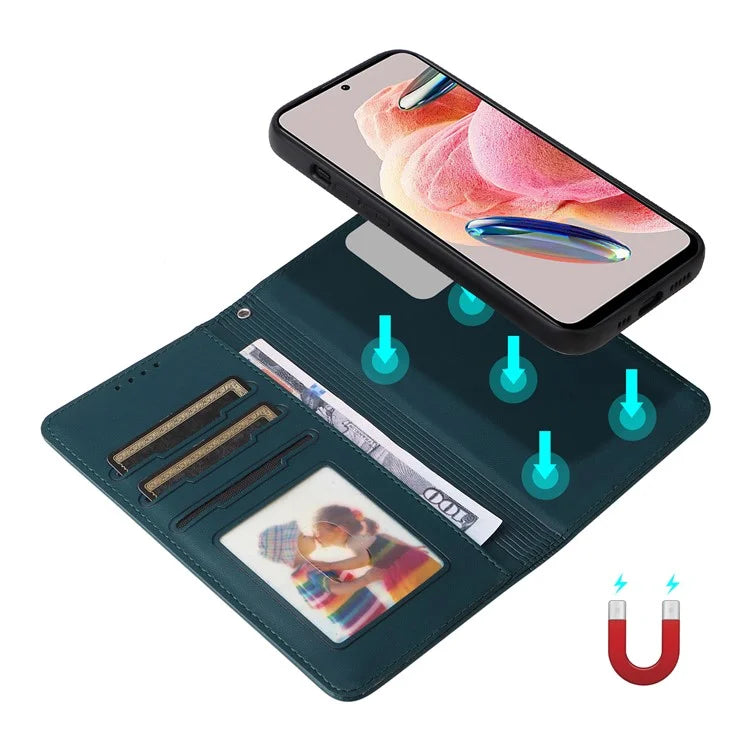 BETOPNICE 005 For Xiaomi Redmi Note 12 4G Stand Case 2-in-1 Detachable Leather Phone Cover