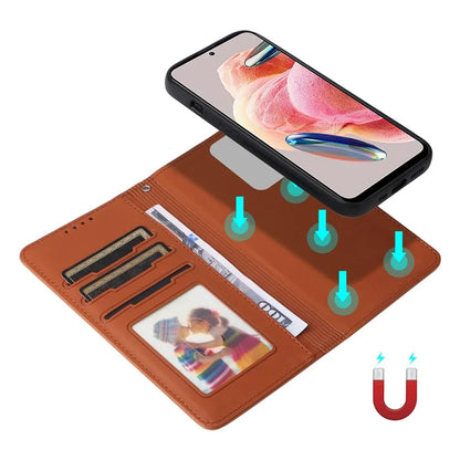 BETOPNICE 005 For Xiaomi Redmi Note 12 4G Stand Case 2-in-1 Detachable Leather Phone Cover