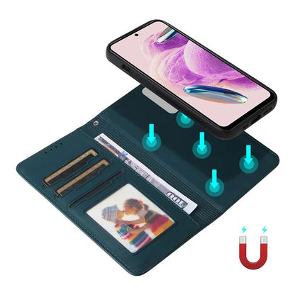 BETOPNICE 005 For Xiaomi Redmi Note 12S 4G Case with Wrist Strap PU Leather Removable Flip Protective Cover