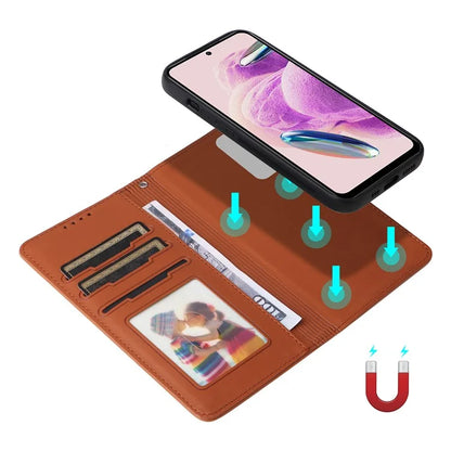 BETOPNICE 005 For Xiaomi Redmi Note 12S 4G Case with Wrist Strap PU Leather Removable Flip Protective Cover