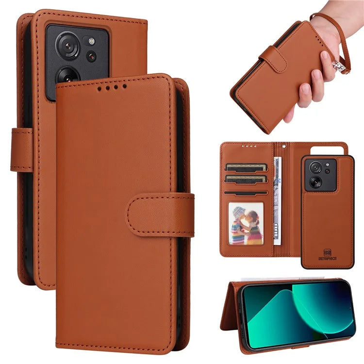 BETOPNICE 005 For Xiaomi Redmi K60 Ultra / 13T / 13T Pro Shockproof Case Removable 2-in-1 PU Leather Phone Cases