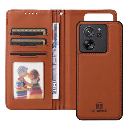 BETOPNICE 005 For Xiaomi Redmi K60 Ultra / 13T / 13T Pro Shockproof Case Removable 2-in-1 PU Leather Phone Cases