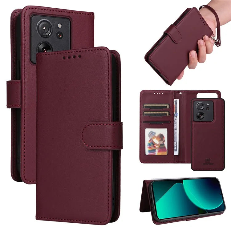 BETOPNICE 005 For Xiaomi Redmi K60 Ultra / 13T / 13T Pro Shockproof Case Removable 2-in-1 PU Leather Phone Cases