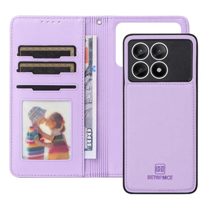 BETOPNICE 005 For Xiaomi Redmi K70E 5G / Poco X6 Pro 5G Stand Case 2-in-1 Magnetic Detachable Phone Leather Cover