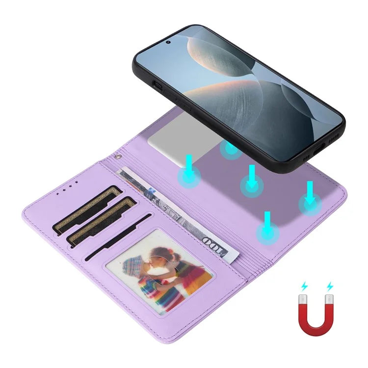 BETOPNICE 005 For Xiaomi Redmi K70E 5G / Poco X6 Pro 5G Stand Case 2-in-1 Magnetic Detachable Phone Leather Cover