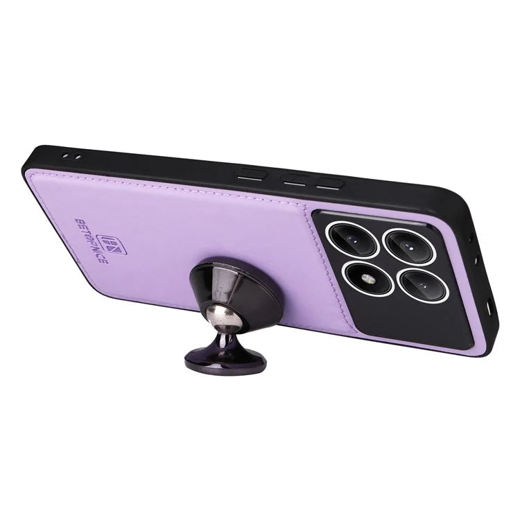 BETOPNICE 005 For Xiaomi Redmi K70E 5G / Poco X6 Pro 5G Stand Case 2-in-1 Magnetic Detachable Phone Leather Cover