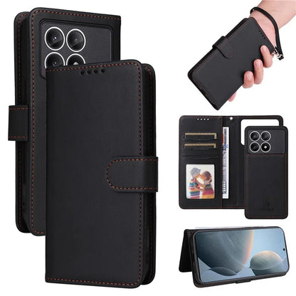 BETOPNICE 005 For Xiaomi Redmi K70E 5G / Poco X6 Pro 5G Stand Case 2-in-1 Magnetic Detachable Phone Leather Cover