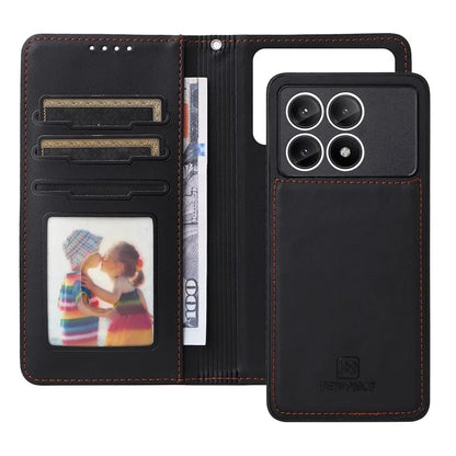 BETOPNICE 005 For Xiaomi Redmi K70E 5G / Poco X6 Pro 5G Stand Case 2-in-1 Magnetic Detachable Phone Leather Cover