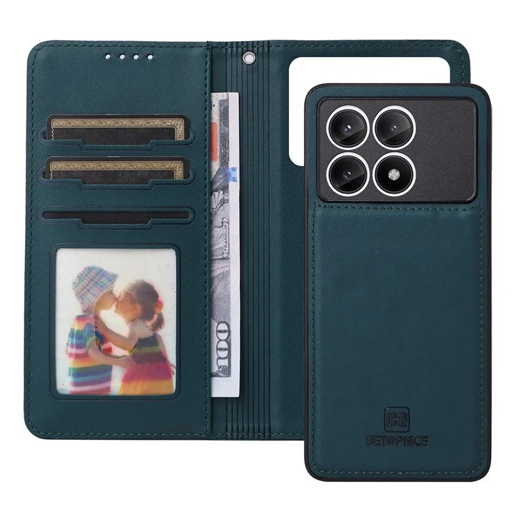 BETOPNICE 005 For Xiaomi Redmi K70E 5G / Poco X6 Pro 5G Stand Case 2-in-1 Magnetic Detachable Phone Leather Cover