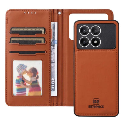 BETOPNICE 005 For Xiaomi Redmi K70E 5G / Poco X6 Pro 5G Stand Case 2-in-1 Magnetic Detachable Phone Leather Cover