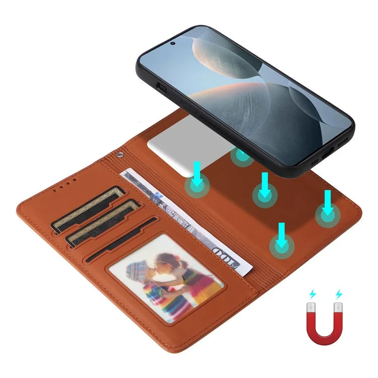 BETOPNICE 005 For Xiaomi Redmi K70E 5G / Poco X6 Pro 5G Stand Case 2-in-1 Magnetic Detachable Phone Leather Cover