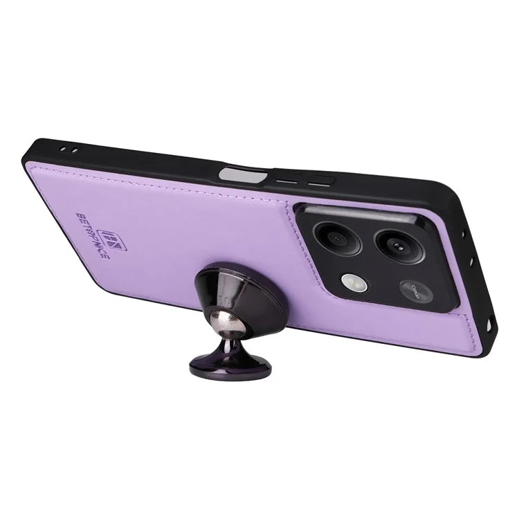 BETOPNICE 005 For Xiaomi Redmi Note 13 5G Case Wallet PU Leather Stand Phone Cover Detachable 2 in 1