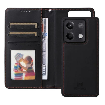 BETOPNICE 005 For Xiaomi Redmi Note 13 5G Case Wallet PU Leather Stand Phone Cover Detachable 2 in 1