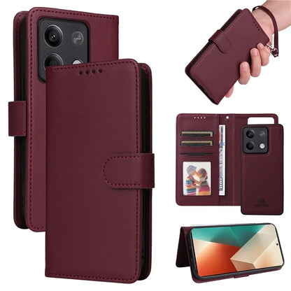 BETOPNICE 005 For Xiaomi Redmi Note 13 5G Case Wallet PU Leather Stand Phone Cover Detachable 2 in 1