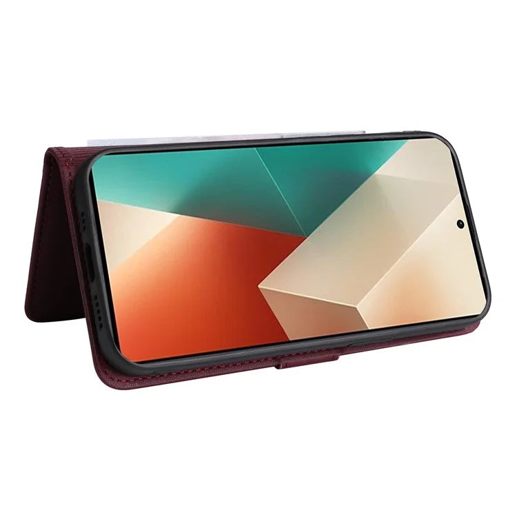 BETOPNICE 005 For Xiaomi Redmi Note 13 5G Case Wallet PU Leather Stand Phone Cover Detachable 2 in 1