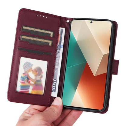 BETOPNICE 005 For Xiaomi Redmi Note 13 5G Case Wallet PU Leather Stand Phone Cover Detachable 2 in 1