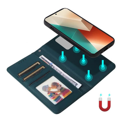 BETOPNICE 005 For Xiaomi Redmi Note 13 5G Case Wallet PU Leather Stand Phone Cover Detachable 2 in 1