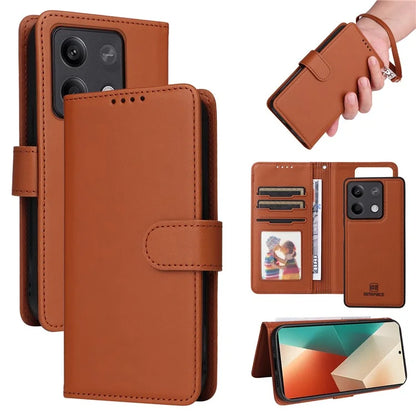 BETOPNICE 005 For Xiaomi Redmi Note 13 5G Case Wallet PU Leather Stand Phone Cover Detachable 2 in 1