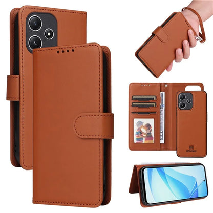 BETOPNICE 005 For Xiaomi Redmi 12 4G / 12 5G (Global) / 12R 4G / Poco M6 Pro 5G Case Detachable Leather Phone Cover