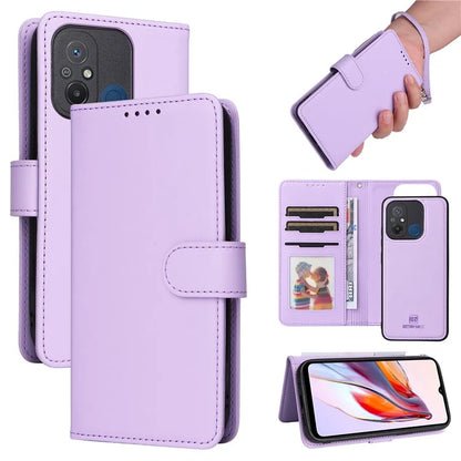 BETOPNICE 005 For Xiaomi Redmi 12C 4G / Redmi 11A 4G /  Poco C55 4G Case 2-in-1 Magnetic Detachable Wallet Design Cover