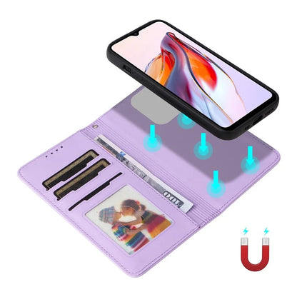 BETOPNICE 005 For Xiaomi Redmi 12C 4G / Redmi 11A 4G /  Poco C55 4G Case 2-in-1 Magnetic Detachable Wallet Design Cover