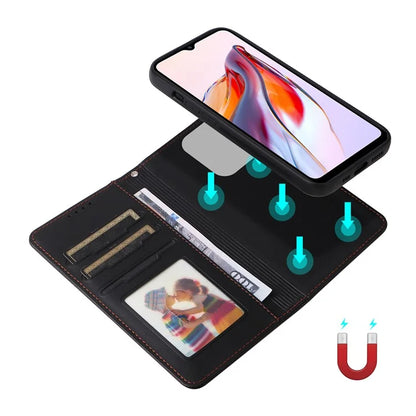 BETOPNICE 005 For Xiaomi Redmi 12C 4G / Redmi 11A 4G /  Poco C55 4G Case 2-in-1 Magnetic Detachable Wallet Design Cover