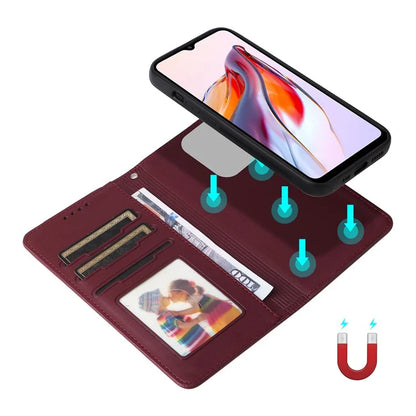 BETOPNICE 005 For Xiaomi Redmi 12C 4G / Redmi 11A 4G /  Poco C55 4G Case 2-in-1 Magnetic Detachable Wallet Design Cover
