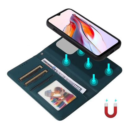 BETOPNICE 005 For Xiaomi Redmi 12C 4G / Redmi 11A 4G /  Poco C55 4G Case 2-in-1 Magnetic Detachable Wallet Design Cover