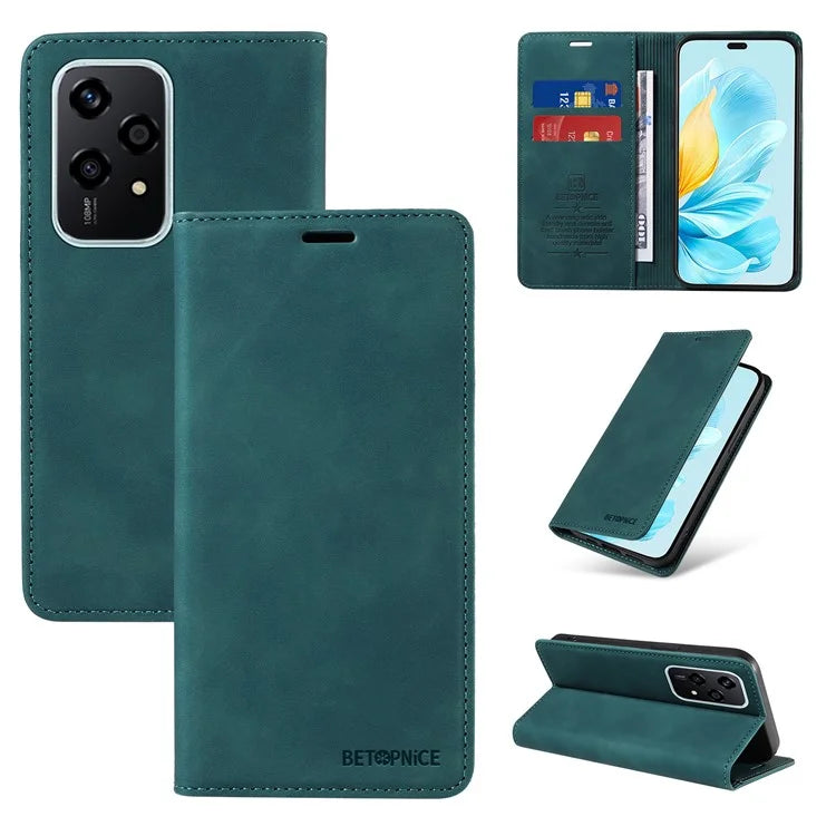BETOPNICE 003 For Honor 200 Lite Case PU Leather Phone Cover RFID Blocking