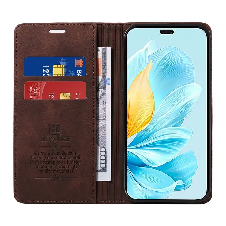 BETOPNICE 003 For Honor 200 Lite Case PU Leather Phone Cover RFID Blocking