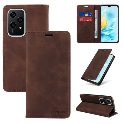 BETOPNICE 003 For Honor 200 Lite Case PU Leather Phone Cover RFID Blocking