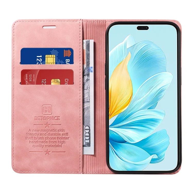 BETOPNICE 003 For Honor 200 Lite Case PU Leather Phone Cover RFID Blocking