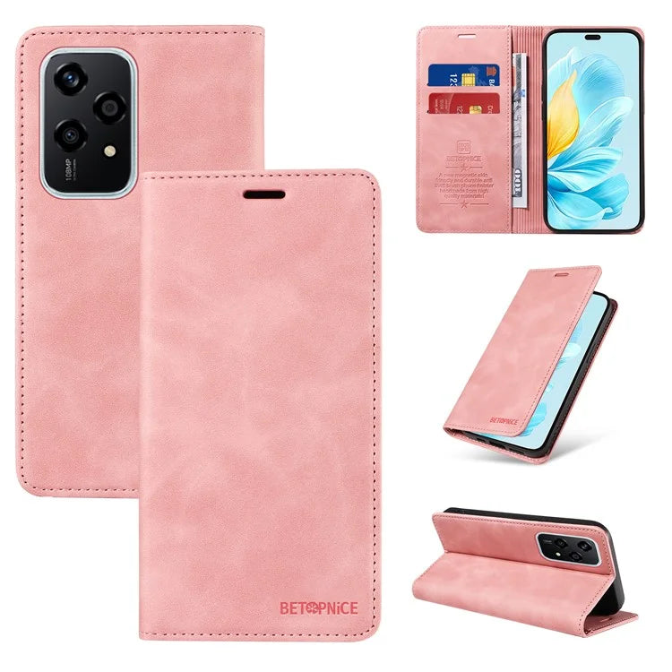 BETOPNICE 003 For Honor 200 Lite Case PU Leather Phone Cover RFID Blocking