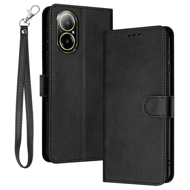 Leather Wallet for Realme C67 4G Case Mobile Phone Calf Texture Cover