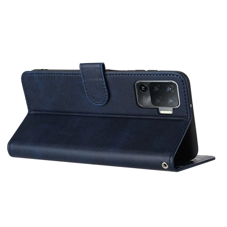 For Oppo F19 Pro / F19 Pro+ 5G / A94 5G / A94 / Reno5 Lite / A95 5G / Reno6 Z / Reno5 Z / Reno5 F Case Leather Phone Wallet Cover