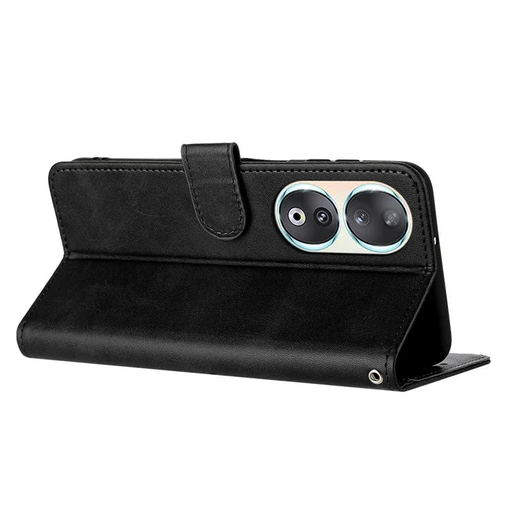Leather Phone Cases for Honor 90 Wholesale Wallet Stand Calf Texture Cover