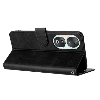 Leather Phone Cases for Honor 90 Wholesale Wallet Stand Calf Texture Cover