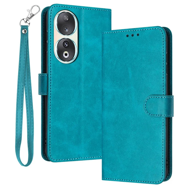 Leather Phone Cases for Honor 90 Wholesale Wallet Stand Calf Texture Cover