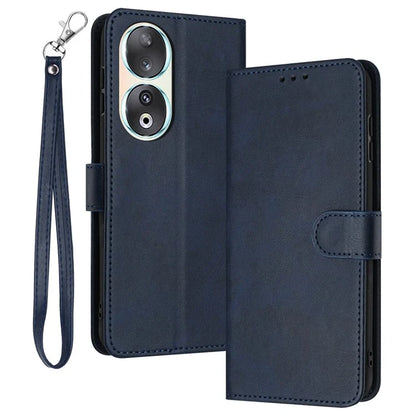 Leather Phone Cases for Honor 90 Wholesale Wallet Stand Calf Texture Cover