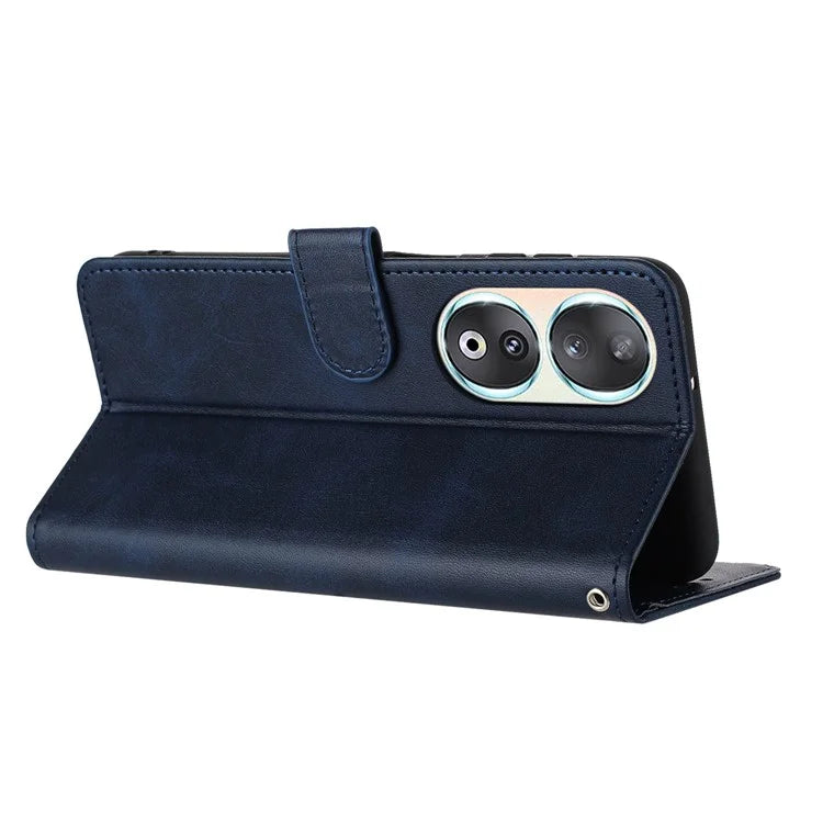 Leather Phone Cases for Honor 90 Wholesale Wallet Stand Calf Texture Cover