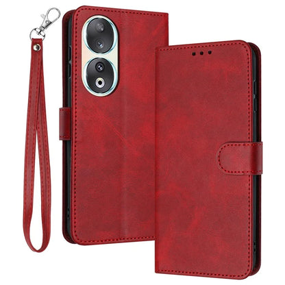 Leather Phone Cases for Honor 90 Wholesale Wallet Stand Calf Texture Cover