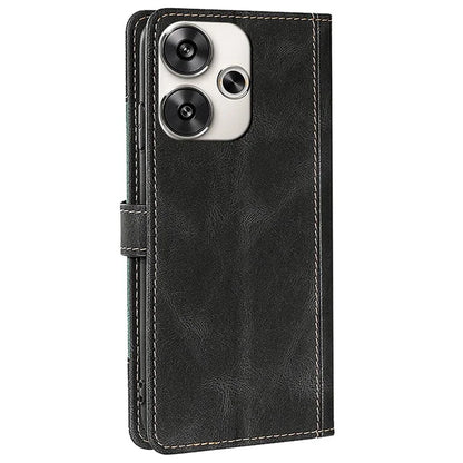 For Xiaomi Redmi Turbo 3 5G / Poco F6 5G Case PU Leather Wallet Phone Cover with Straw Hat Magnetic Clasp