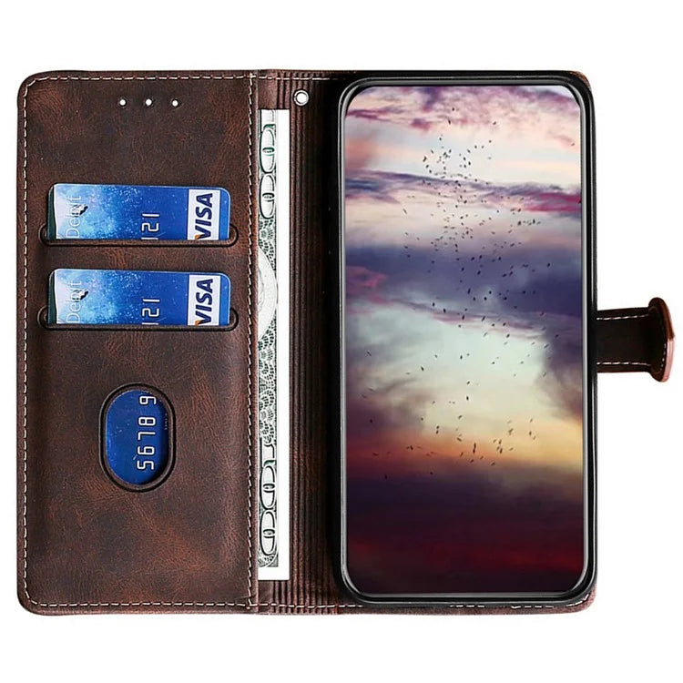 For Xiaomi Redmi Turbo 3 5G / Poco F6 5G Case PU Leather Wallet Phone Cover with Straw Hat Magnetic Clasp