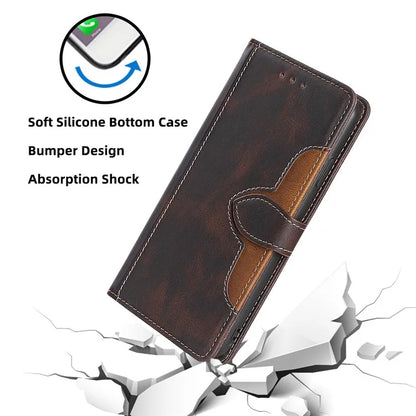 For Xiaomi Redmi Turbo 3 5G / Poco F6 5G Case PU Leather Wallet Phone Cover with Straw Hat Magnetic Clasp
