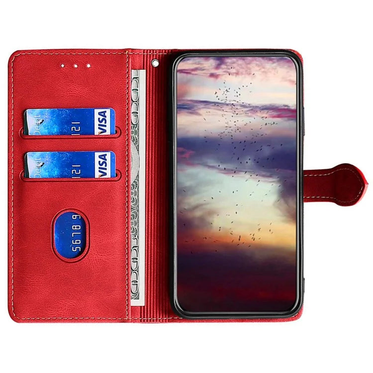 For Xiaomi Redmi Turbo 3 5G / Poco F6 5G Case PU Leather Wallet Phone Cover with Straw Hat Magnetic Clasp