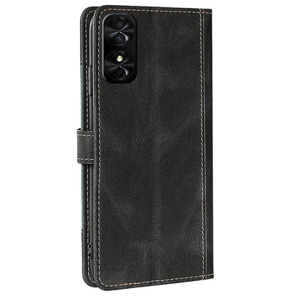 For TCL 50 SE Case Straw Hat Shape Flip Wallet PU Leather Phone Cover