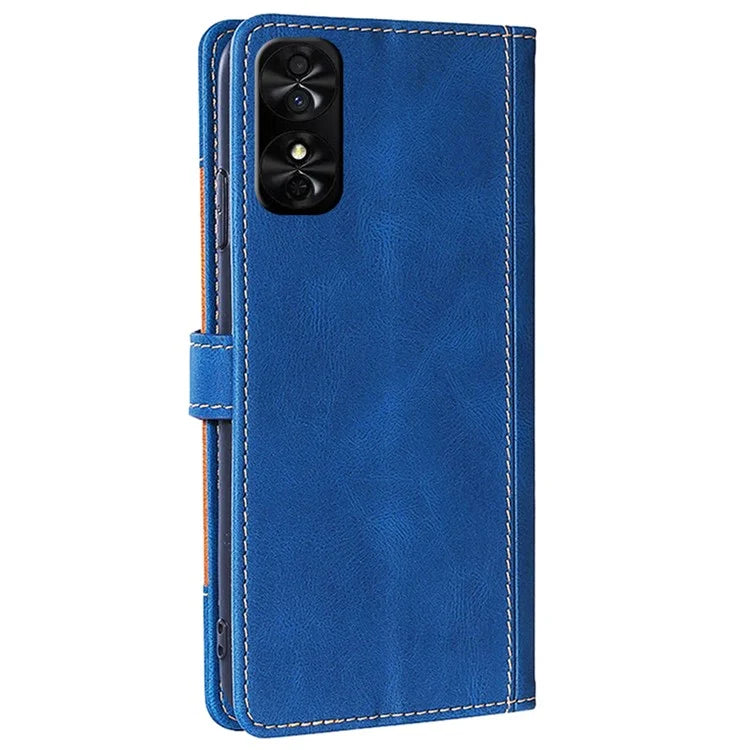 For TCL 50 SE Case Straw Hat Shape Flip Wallet PU Leather Phone Cover